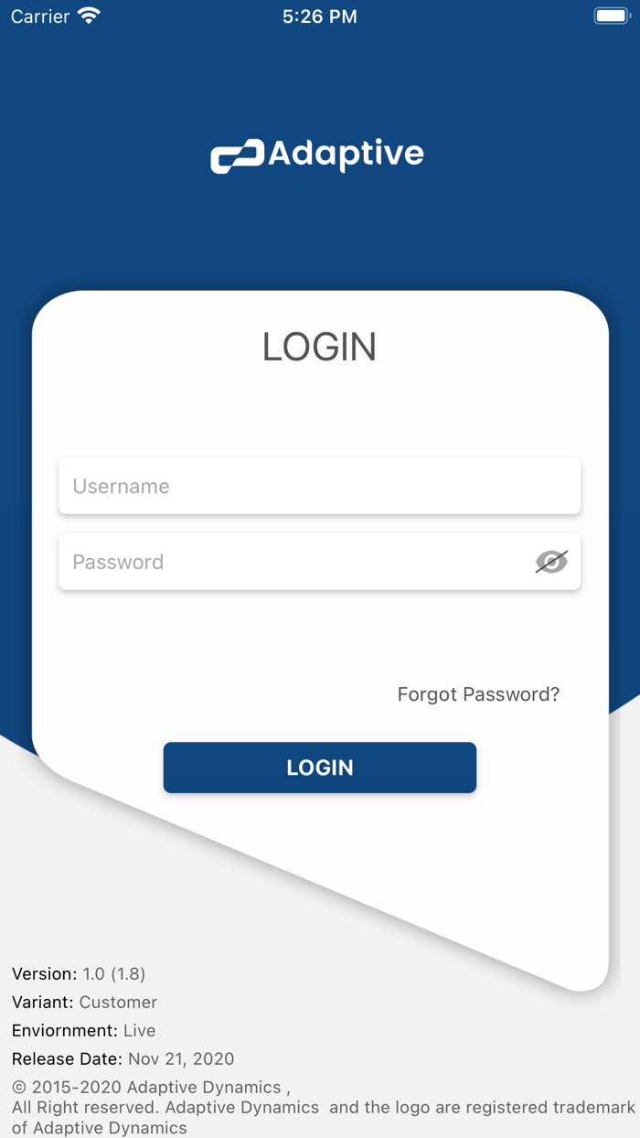 Adaptive Dynamics Customer