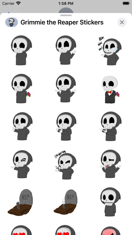 Grimmie the Reaper Stickers