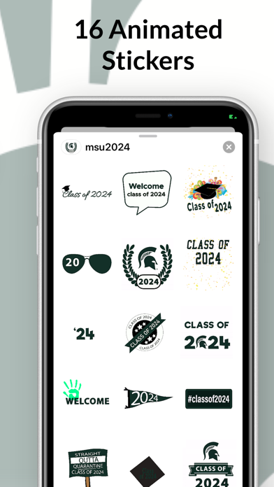 MSU Class of 2024 Stickers screenshot 4