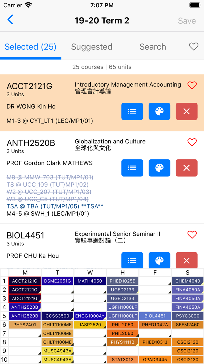 CUTS - CUHK Timetable System