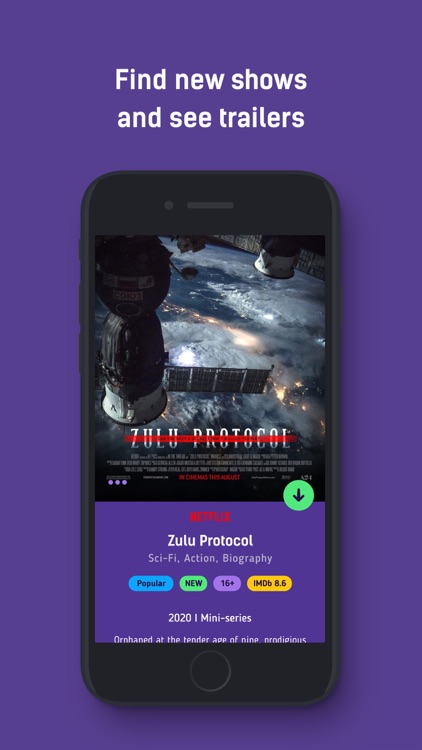 Binger: Swipe on TV-Shows screenshot-5
