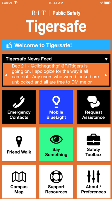 How to cancel & delete Tigersafe - RIT from iphone & ipad 1