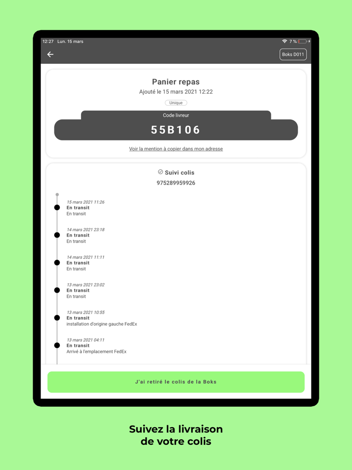 Boks  boite à colis connectée
