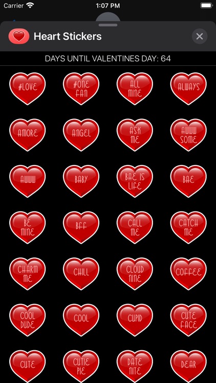 Conversation Heart Stickers