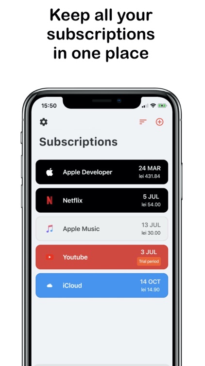 Subscriptions Manager