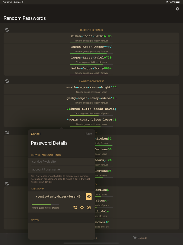 RPG Random Password Generator