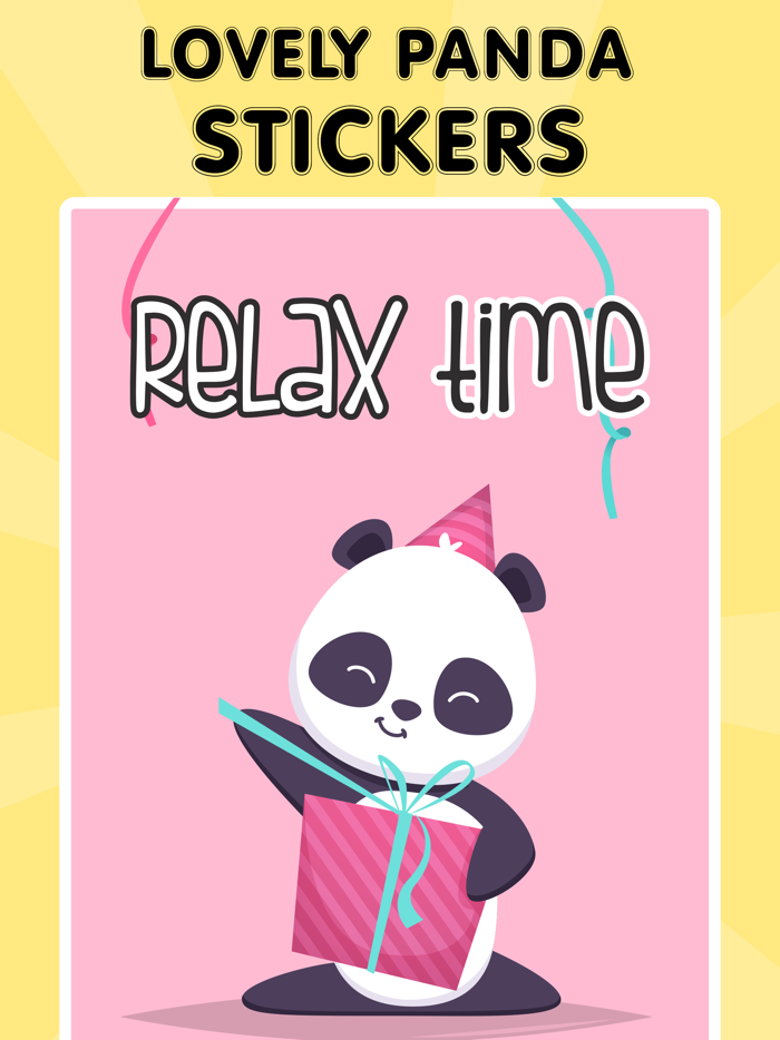 Lovely Panda Stickers  Emojis