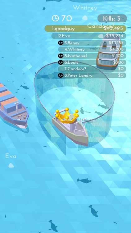 Fishingnet 3D: Battle io game screenshot-3