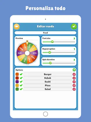 Captura 2 Ruleta de decisiones: A girar! iphone