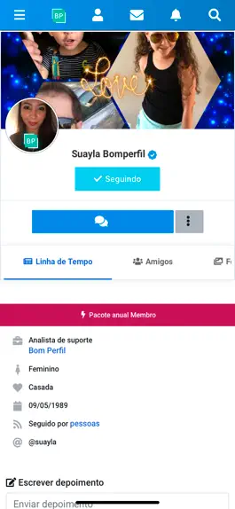 Game screenshot Rede social BomPerfil hack