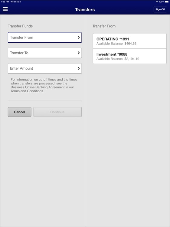 ACB&T Mobile Banking for iPad screenshot-4