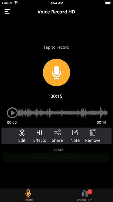 Voice Record HD screenshot 2