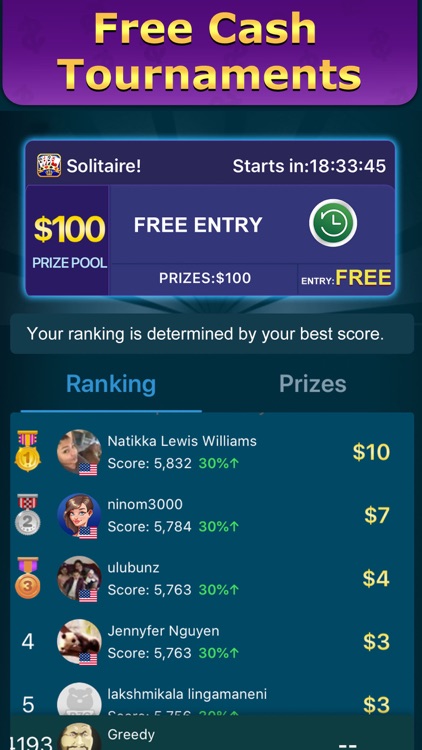 Solitaire Clash: Play for Cash screenshot-3