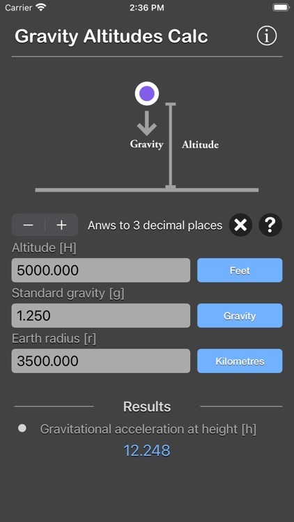 Gravity Altitudes Calculator screenshot-6