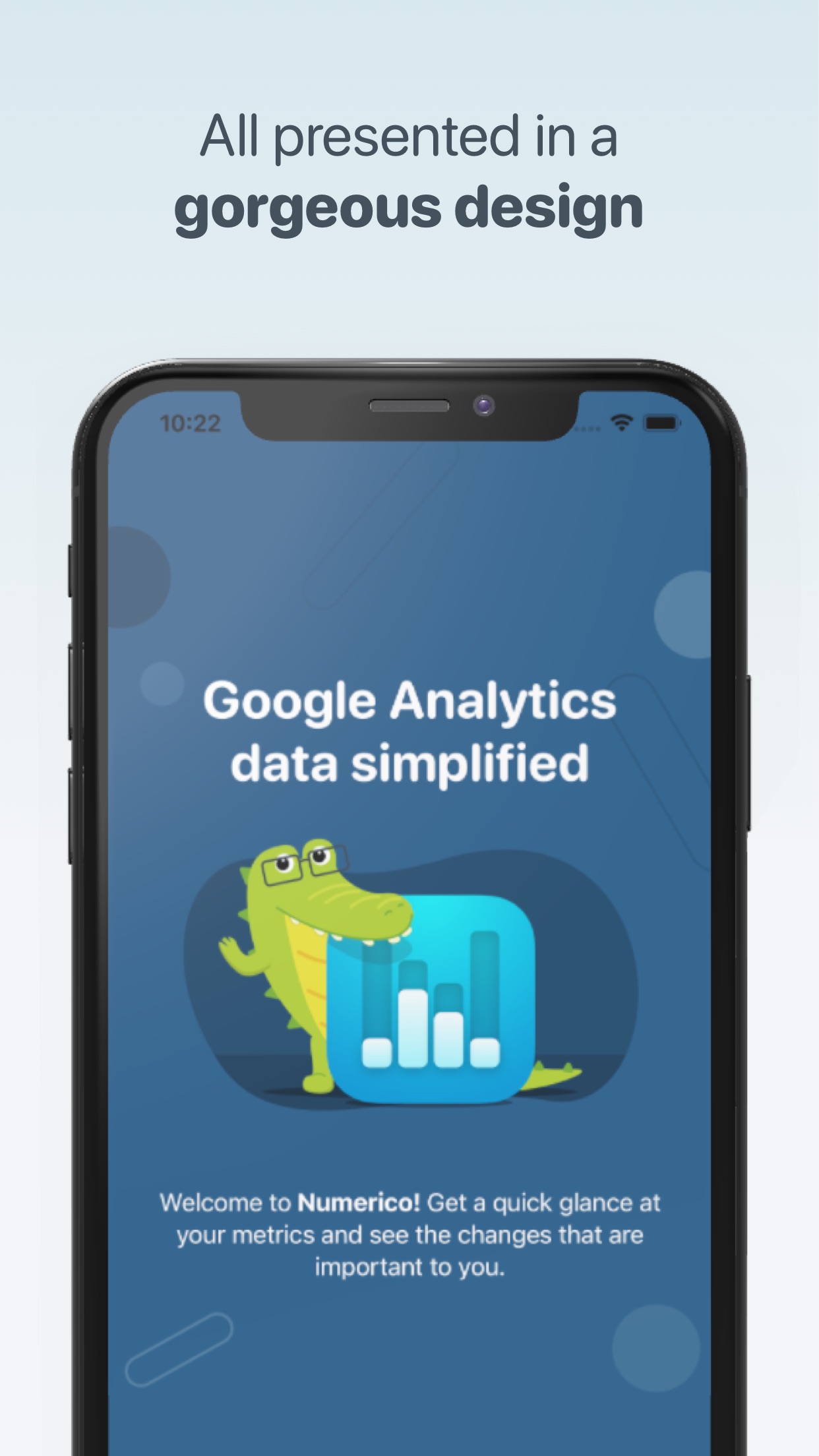 Screenshot do app Numerico - Analytics widget