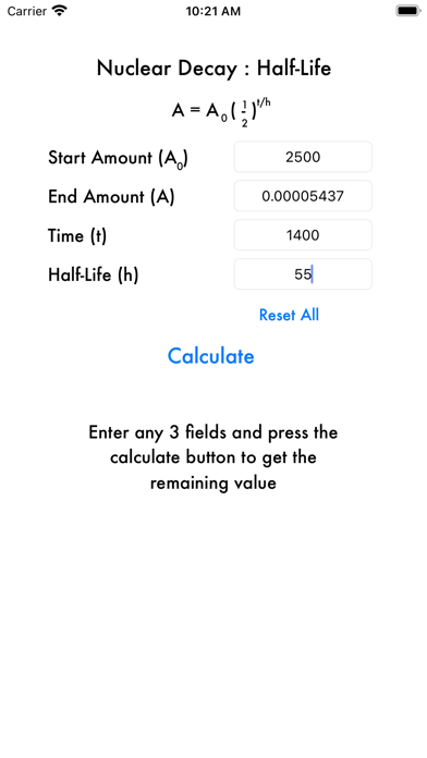 How to cancel & delete Half-Life Calculator from iphone & ipad 1