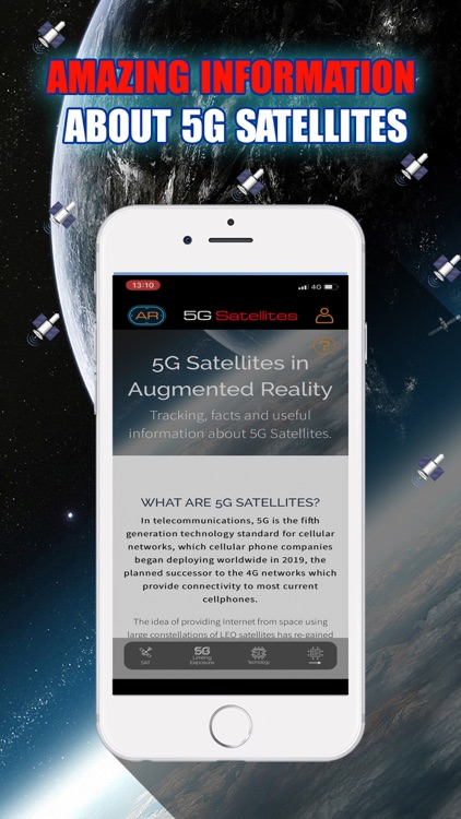 5G Satellites in AR Live