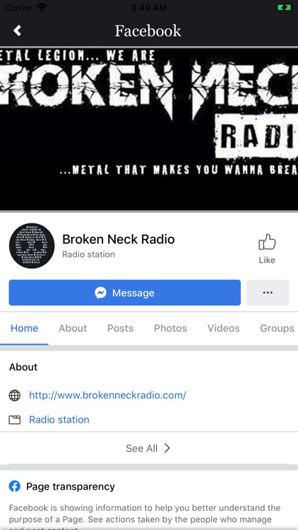 Broken Neck Radio Mobile App