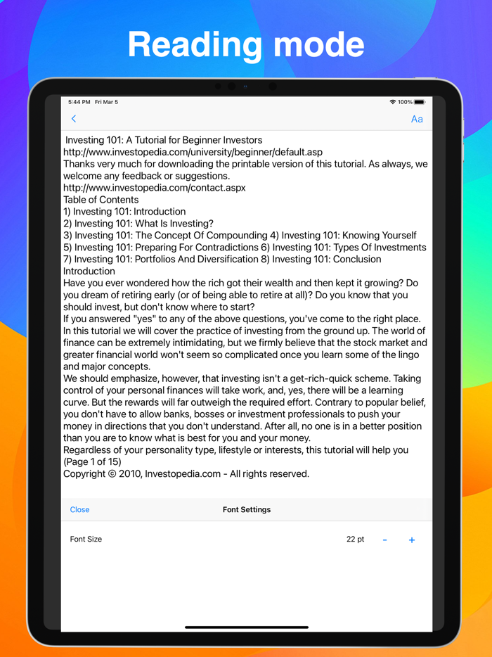 iRead PDF Reader
