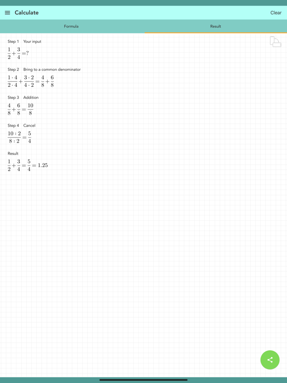 Simple Fraction Calculator screenshot 2