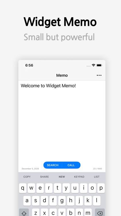 Widget Memo - for quick memo