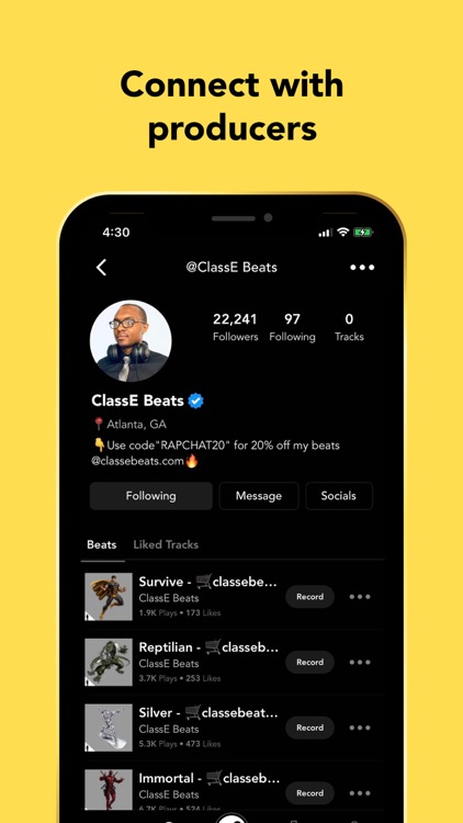 Rapchat: Record Songs, Audio screenshot-7