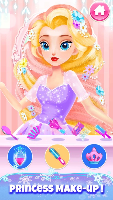 Princess Hair Salon Girl Games screenshot 2