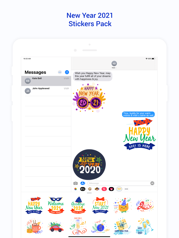 2021 - Happy New Year Sticker