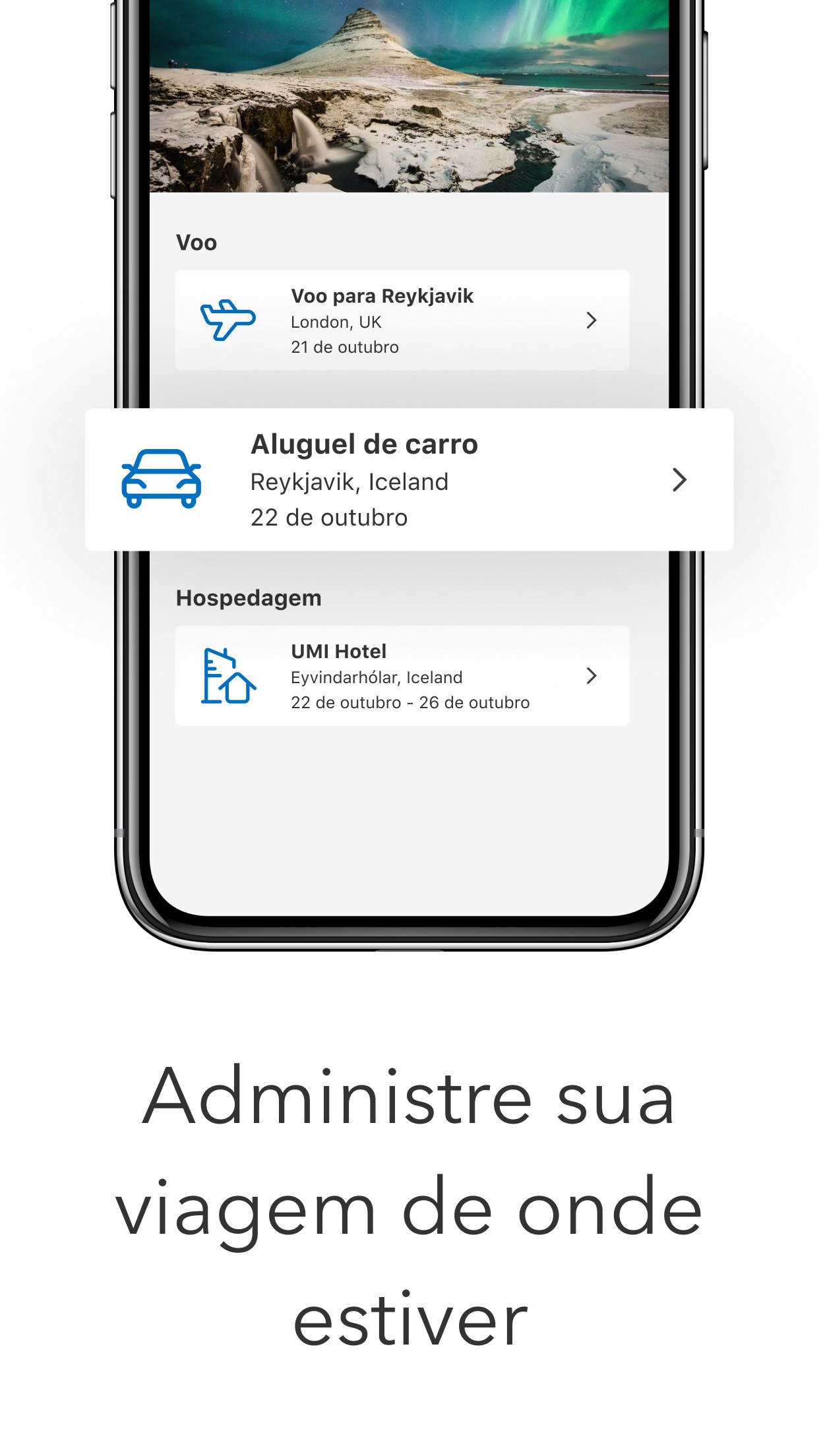 Screenshot do app Ofertas de viagem Booking.com