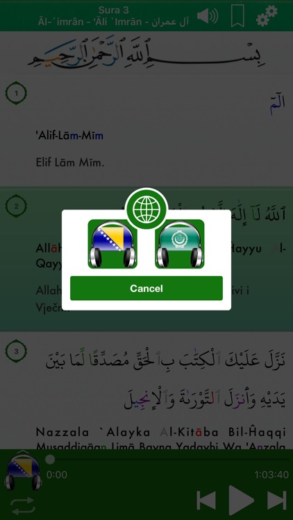 Quran Audio mp3 Pro: Bosnian screenshot-3