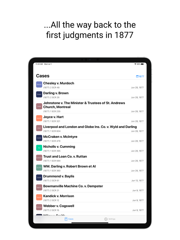 Supreme Court of Canada Cases screenshot 3