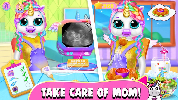 Unicorn Mommy Care Game screenshot-5