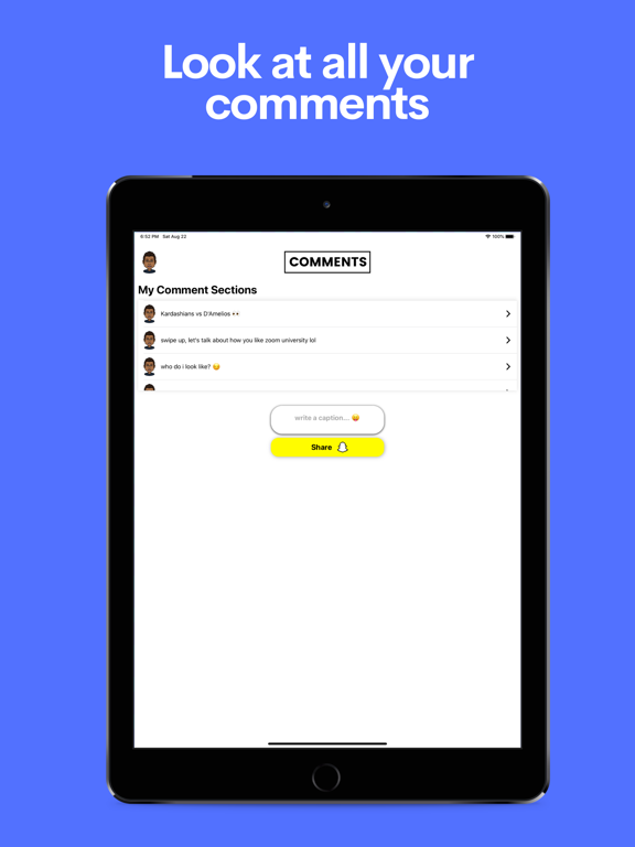 add comments on snapchat screenshot 3
