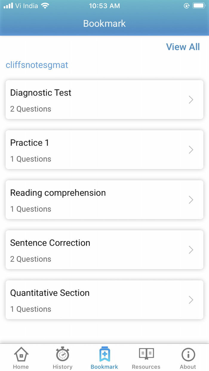 CLIFFSNOTES GMAT EXAM PREP APP