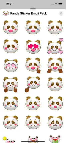 Game screenshot Panda Sticker Emoji Pack mod apk