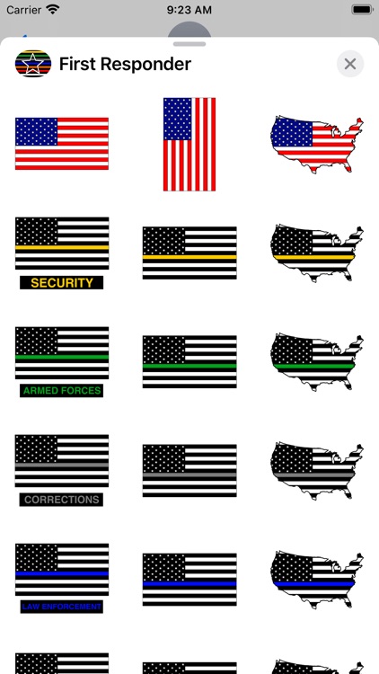 US & First Responder Flags