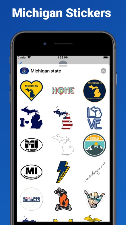 Michigan state - USA stickers