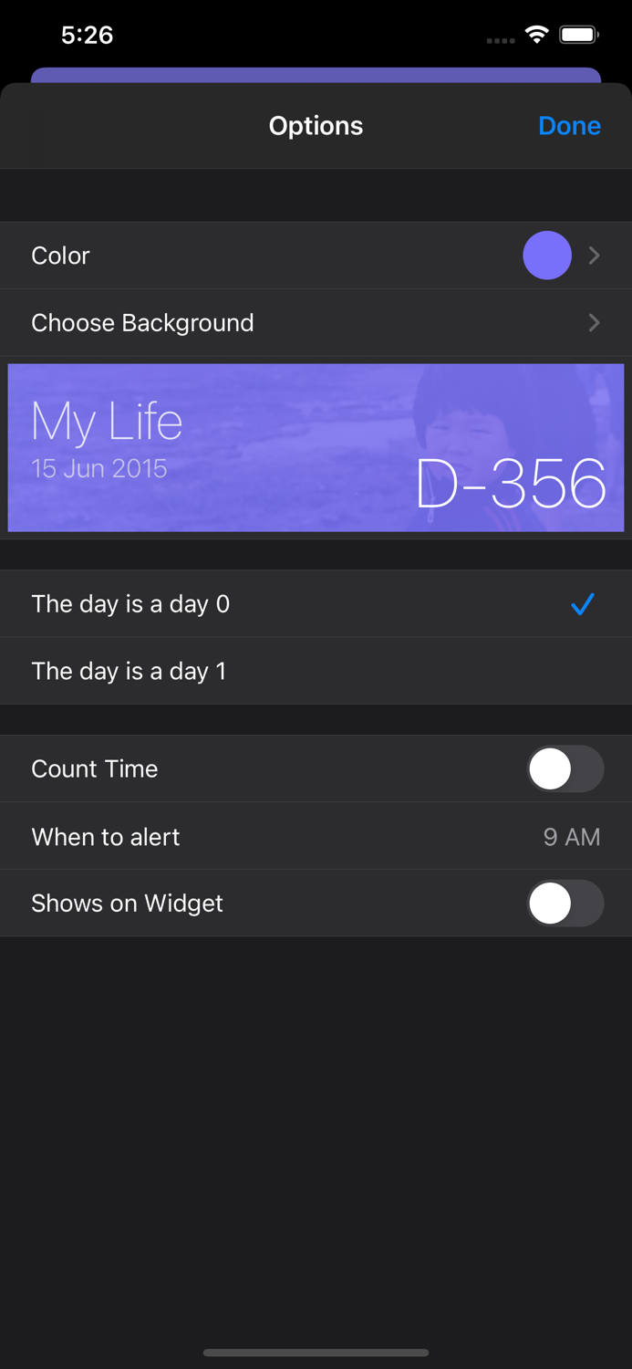 Count Days Date Counter