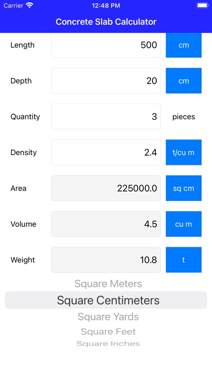 Concrete Slab Calculator screenshot-5