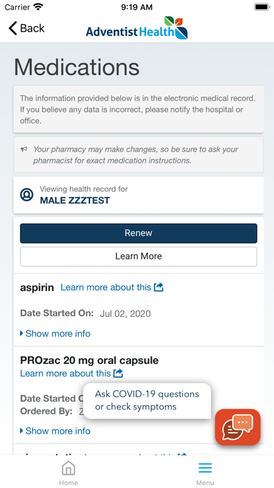 MyAdventistHealth screenshot 3