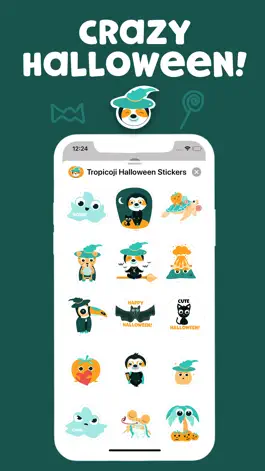 Game screenshot Tropicoji Halloween Stickers apk