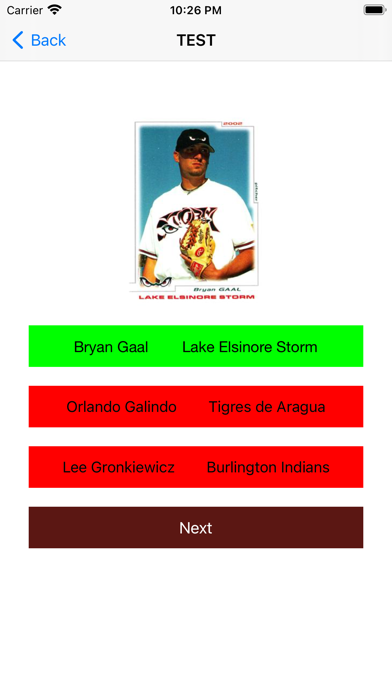 Screenshot of Baseball trading cards Light3