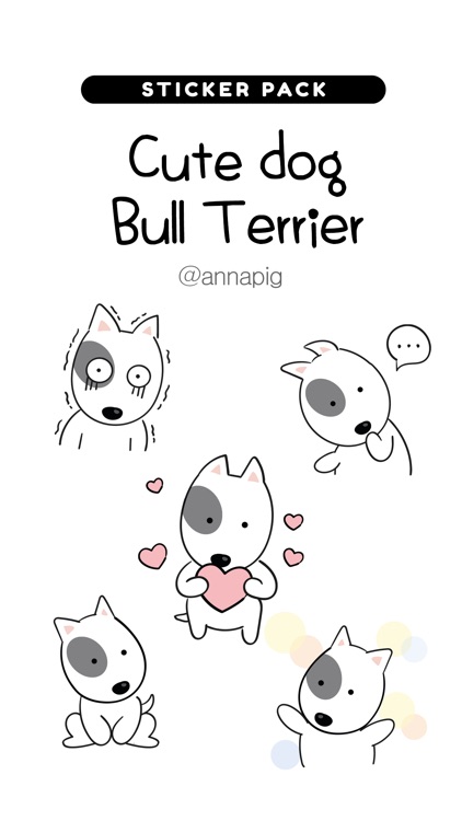 Cute dog Bull Terrier