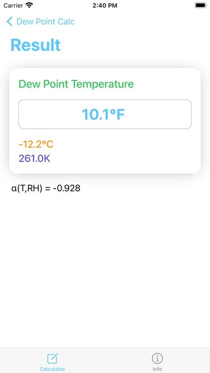 Dew Point Calculator - Calc