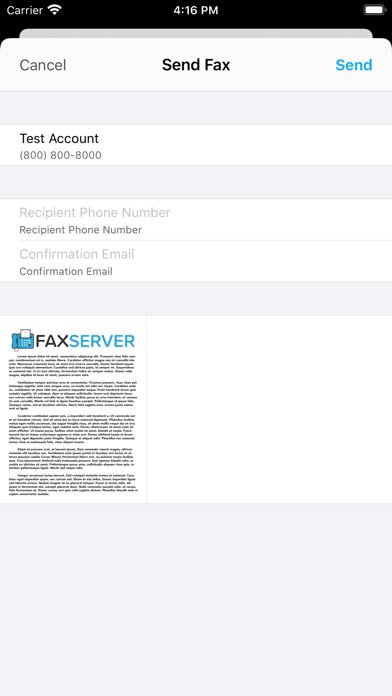 How to cancel & delete Fax Server from iphone & ipad 3