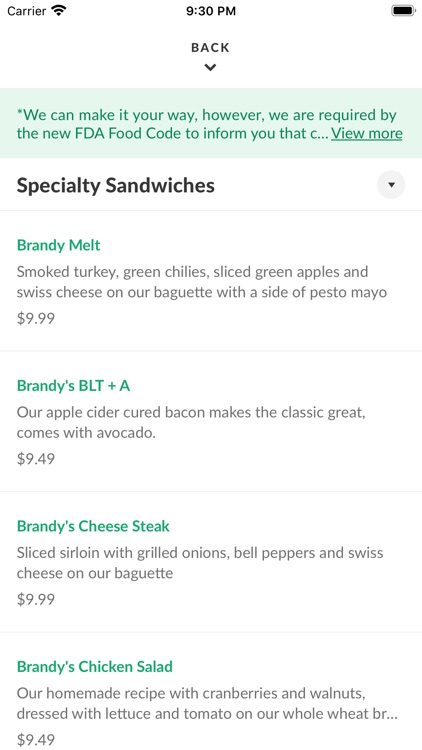 Brandy's Restaurant & Bakery