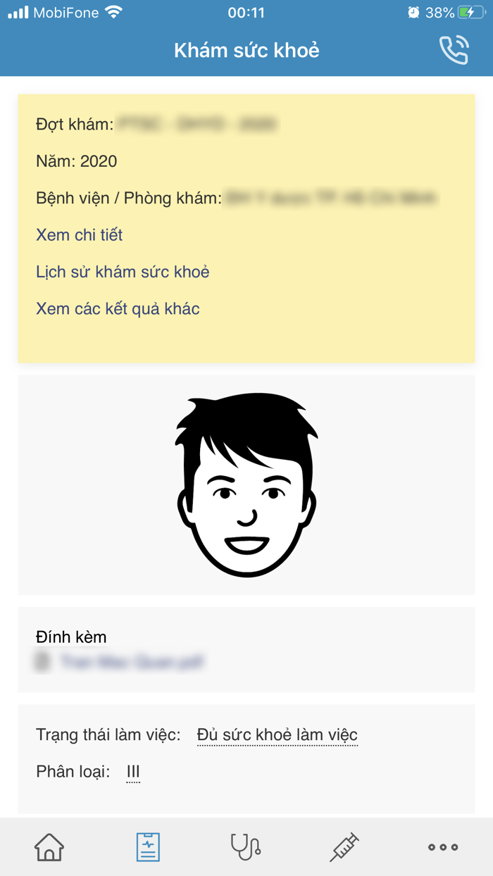 Y bạ điện tử PTSC