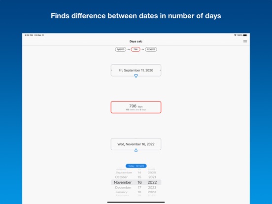 Days calc - dates calculator screenshot 2