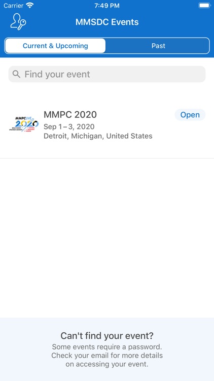 MMSDC Events App