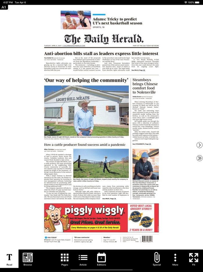 Columbia Daily Herald eEdition